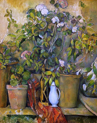  Paul Cezanne Potted Plants - Hand Painted Oil Painting