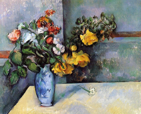  Paul Cezanne Still Life - Flowers in a Vase - Hand Painted Oil Painting