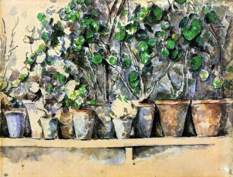  Paul Cezanne The Flower Pots - Hand Painted Oil Painting
