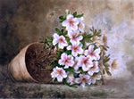  Raoul Paul Maucherat De Longpre White Azaleas in a Flower Pot - Hand Painted Oil Painting