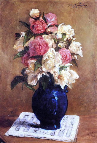  Paul Gauguin Bouquet of Peonies on a Musical Score - Hand Painted Oil Painting
