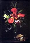  Paul Lacroix Vase of Flowers and a Shell - Hand Painted Oil Painting