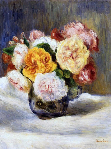  Pierre Auguste Renoir Bouquet of Roses - Hand Painted Oil Painting