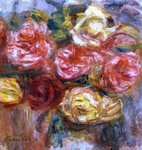  Pierre Auguste Renoir Bouquet of Roses in a Vase - Hand Painted Oil Painting