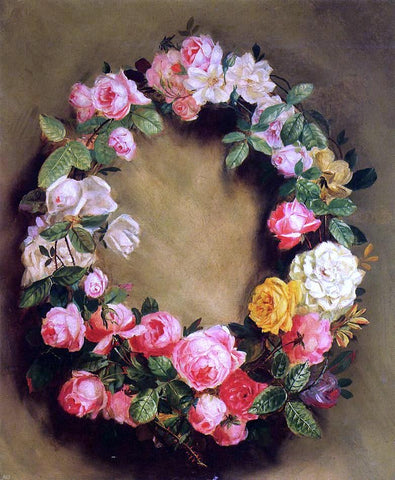  Pierre Auguste Renoir Crown of Roses - Hand Painted Oil Painting