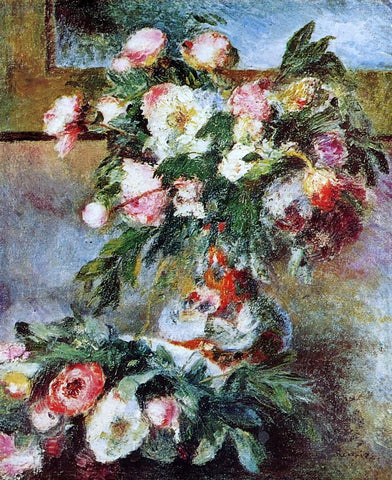  Pierre Auguste Renoir Peonies - Hand Painted Oil Painting
