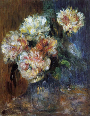  Pierre Auguste Renoir Vase of Peonies - Hand Painted Oil Painting