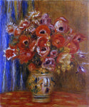  Pierre Auguste Renoir Vase of Tulips and Anemones - Hand Painted Oil Painting