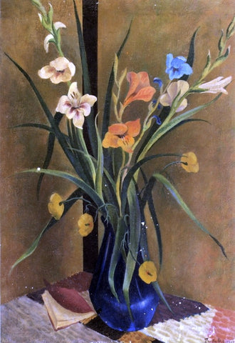  Preston Dickinson Flowers in a Vase - Hand Painted Oil Painting