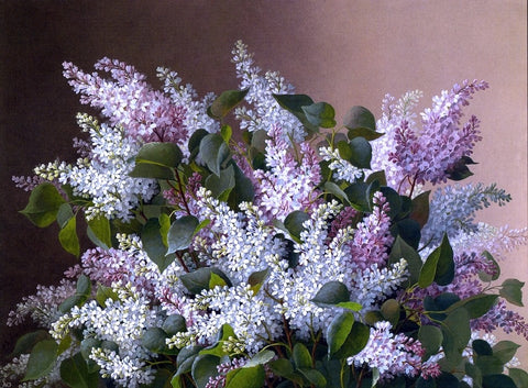  Raoul Paul Maucherat De Longpre Spray of Lilacs - Hand Painted Oil Painting