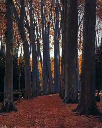  Santiago Rusinol Prats Arboles - Hand Painted Oil Painting