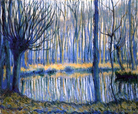  Theodore Earl Butler The Epte, Giverny - Hand Painted Oil Painting