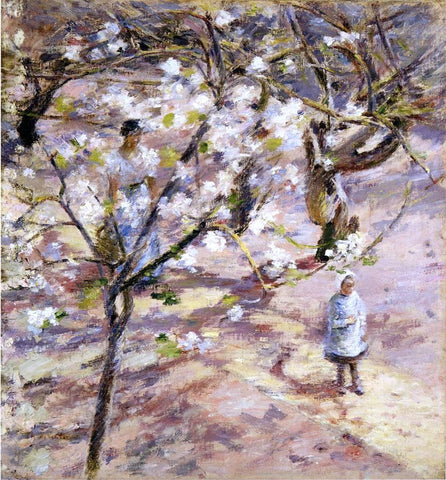  Theodore Robinson Blossoms at Giverny - Hand Painted Oil Painting