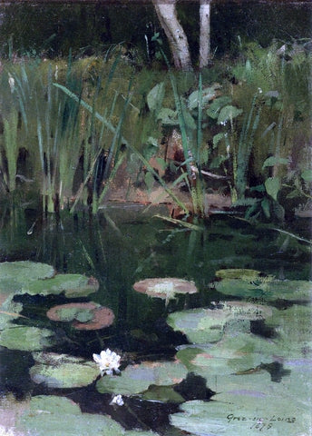  Theodore Robinson Water Lilies - Hand Painted Oil Painting
