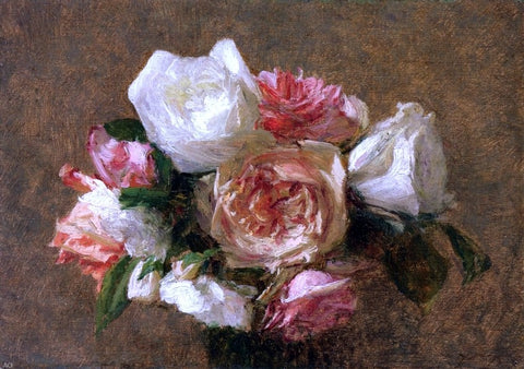  Victoria Dubourg Fantin-Latour Vase of Roses - Hand Painted Oil Painting