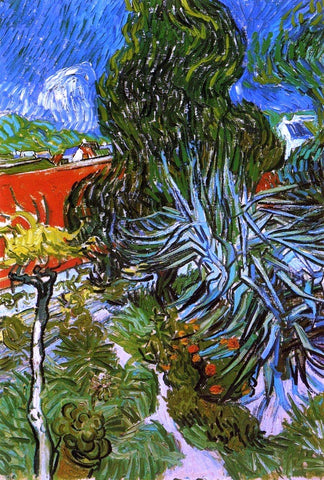  Vincent Van Gogh Doctor Gauchet's Garden in Auvers - Hand Painted Oil Painting
