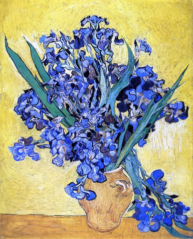  Vincent Van Gogh A Still Life with Irises - Hand Painted Oil Painting
