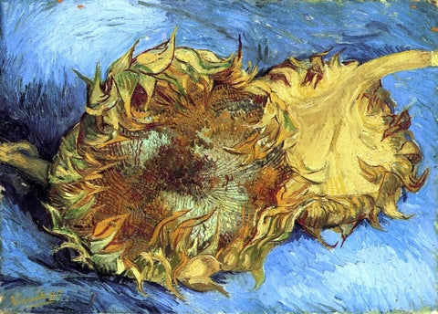  Vincent Van Gogh Still Life with Two Sunflowers - Hand Painted Oil Painting