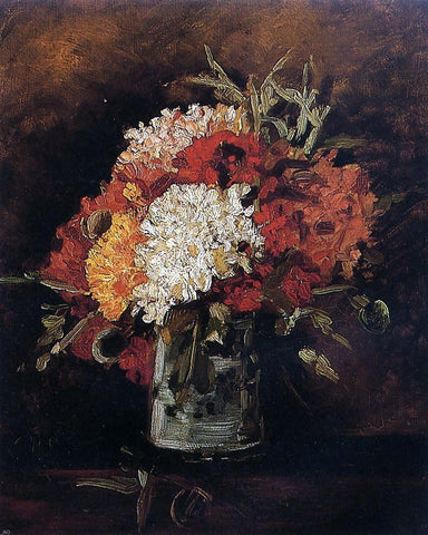  Vincent Van Gogh Vase with Carnations - Hand Painted Oil Painting