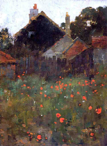  Willard Leroy Metcalf The Poppy Field - Hand Painted Oil Painting