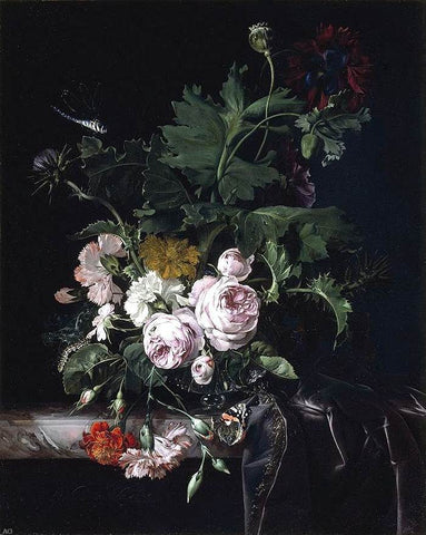  Willem Van Aelst Flower Still-Life - Hand Painted Oil Painting