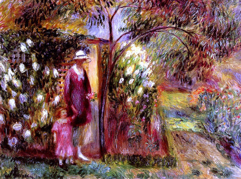  William James Glackens Two In A Garden - Hand Painted Oil Painting