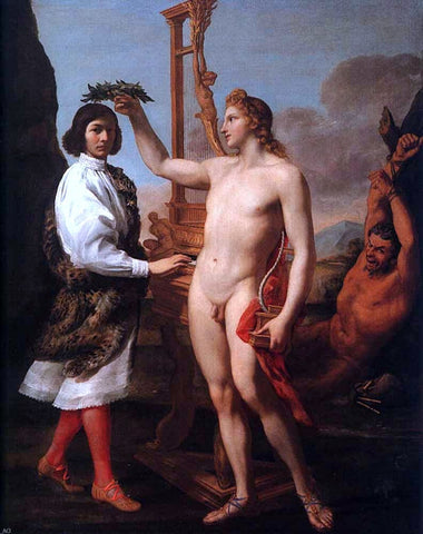  Andrea Sacchi Marcantonio Pasquilini Crowned by Apollo - Hand Painted Oil Painting