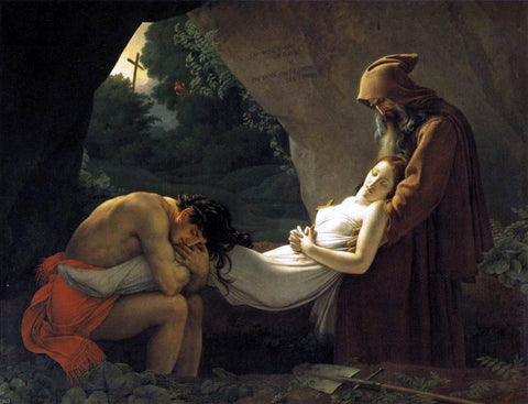  Anne-Louis Girodet De Roucy-Triosson The Entombment of Atala - Hand Painted Oil Painting