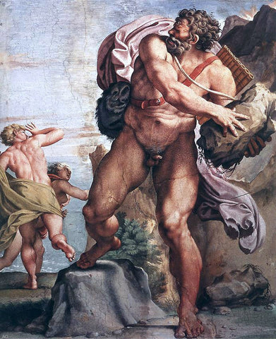  Annibale Carracci The Cyclops Polyphemus - Hand Painted Oil Painting