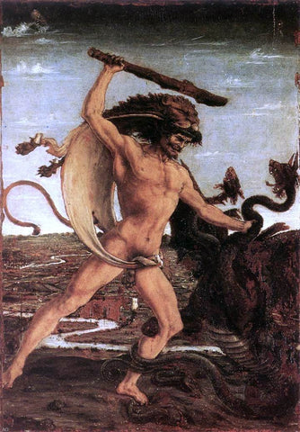  Antonio Del Pollaiuolo Hercules and the Hydra - Hand Painted Oil Painting