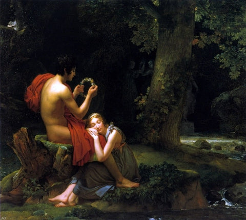  Baron Francois Gerard Daphnis and Chloe - Hand Painted Oil Painting