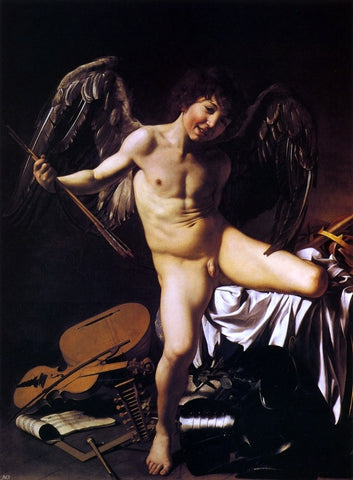  Caravaggio Cupid - Hand Painted Oil Painting