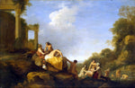  Cornelis Van Poelenburgh Landscape with Diana and Callisto - Hand Painted Oil Painting