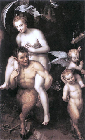  Dirck De Quade Van Ravesteyn Venus Riding a Satyr - Hand Painted Oil Painting