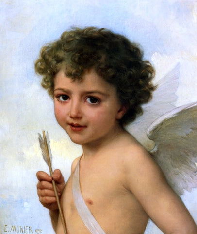  Emile Munier Cupid (also known as Amour) - Hand Painted Oil Painting
