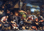  Francesco Bassano The Forge of Vulcan - Hand Painted Oil Painting