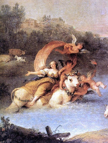  Francesco Zuccarelli The Rape of Europa (detail) - Hand Painted Oil Painting