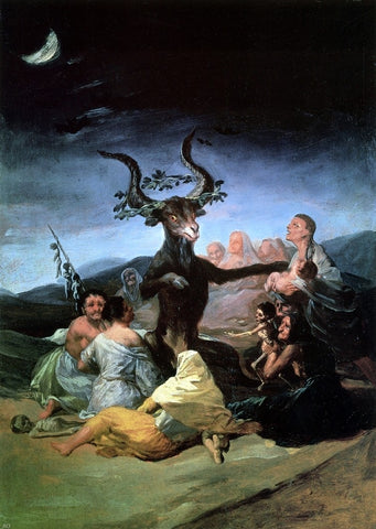  Francisco Jose de Goya Y Lucientes The Witches' Sabbath - Hand Painted Oil Painting