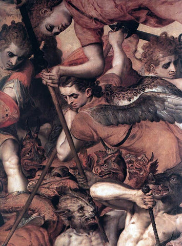  The Elder Frans Floris The Fall of the Rebellious Angels (detail) - Hand Painted Oil Painting