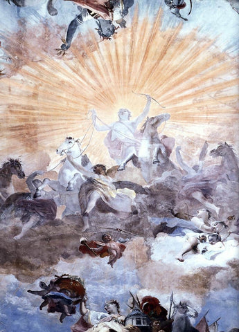  Giovanni Battista Crosato Apollo's Carriage - Hand Painted Oil Painting