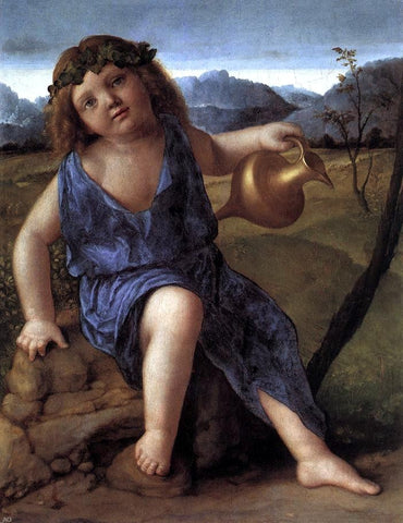  Giovanni Bellini Young Bacchus - Hand Painted Oil Painting