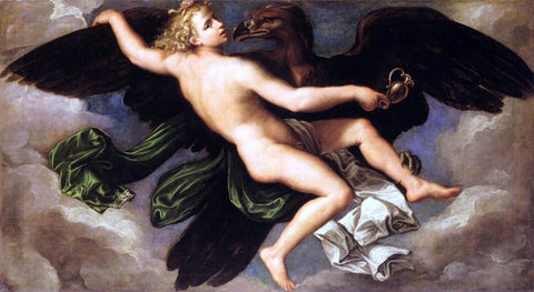  Girolamo Da Carpi The Rape of Ganymede - Hand Painted Oil Painting