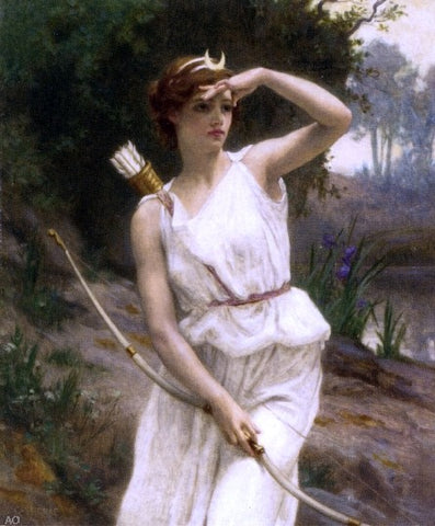  Guillaume Seignac Diana, the Huntress - Hand Painted Oil Painting