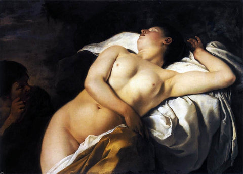  Jan Gerritsz Van Bronchorst Sleeping Nymph and Shepherd - Hand Painted Oil Painting