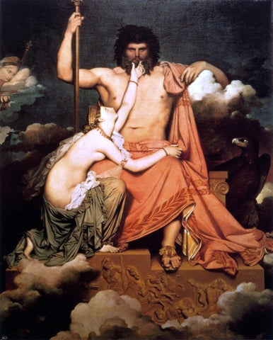  Jean-Auguste-Dominique Ingres Jupiter and Thetis - Hand Painted Oil Painting