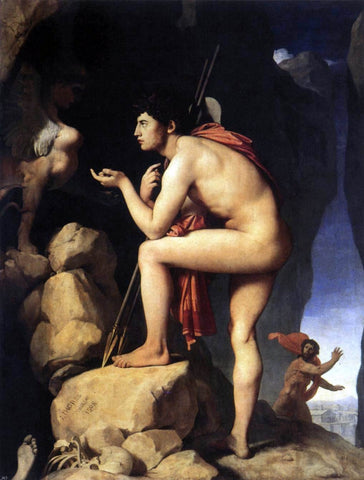 Jean-Auguste-Dominique Ingres Oedipus and the Sphynx - Hand Painted Oil Painting