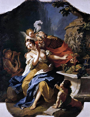  The Elder Johann Heinrich Tischbein The Mocking of Anacreon - Hand Painted Oil Painting