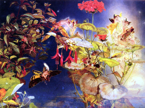  John George Naish Midsummer Fairies - Hand Painted Oil Painting