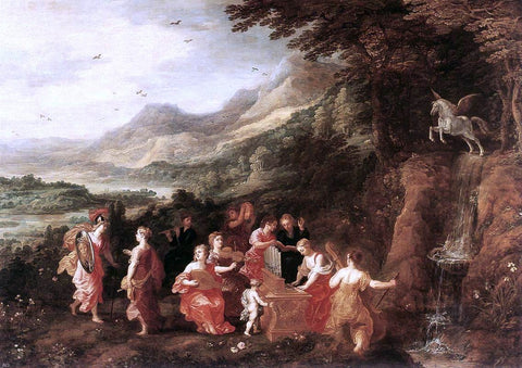  Joos De Momper Helicon or Minerva's Visit to the Muses - Hand Painted Oil Painting