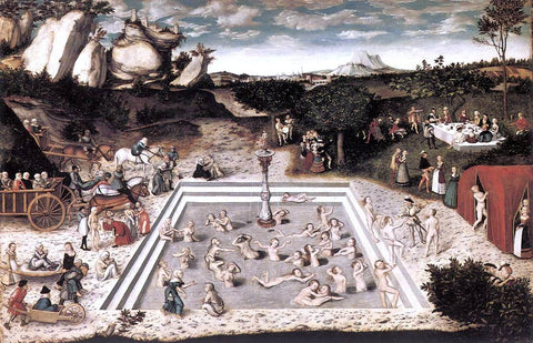  The Elder Lucas Cranach The Fountain of Youth - Hand Painted Oil Painting